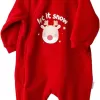 Happy Newyear Kadife Bebek Tulum Red