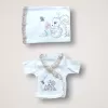 Minik Sincap Nakışlı %100 Cotton Antibakteriyel 10lu Zıbın Takımı Hastane Çıkışı