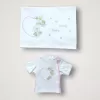 Baharın Çiçekli Kalbi Nakışlı %100 Cotton Antibakteriyel 10lu Zıbın Takımı Hastane Çıkışı