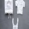 Taçlı Prensesim Nakışlı %100 Cotton Antibakteriyel 10lu Zıbın Takımı Hastane Çıkışı