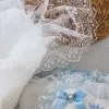 Yenidoğan Nil Taç Nakışlı Kundaklı Trilüks 3lü Alt Açma Seti