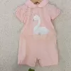 Kuğu Desenli Kız Tulum 3-6-9 Ay