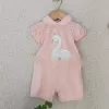 Kuğu Desenli Kız Tulum 3-6-9 Ay