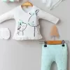 Little Mause Desenli % 100 Pamuk 5li Kız Bebek Hastane Çıkış Seti