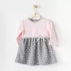 Meow Bebek Elbise Takım Pink Grey