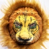 Peluş Aslan Maskesi Kahverengi Yeleli Mega Peluş 33 No (4172)