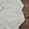 Unisex % 100 Pamuk Uzun Kol 3 Adet Bebek Ve Çocuk Body