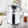 1.5 LT Isı Yalıtımlı Çay Ve Soğuk Su Termosu Şeffaf (12 Saat Sıcak Tutar& İçi Camdır)