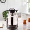 1.5 LT Isı Yalıtımlı Çay Ve Soğuk Su Termosu Füme (12 Saat Sıcak Tutar& İçi Camdır)
