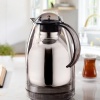 1.5 LT Isı Yalıtımlı Çay Ve Soğuk Su Termosu Füme (12 Saat Sıcak Tutar& İçi Camdır)