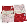 6 Adet Kız Çocuk Desenli Penye Boxer 403