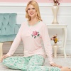 Bayan Uzun Kollu Pijama Takımı Model no 7595