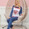 Bayan Uzun Kollu Pijama Takımı Model no 7569