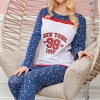 Bayan Uzun Kollu Pijama Takımı Model no 7569