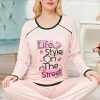 Bayan Uzun Kollu Pijama Takımı Model no 7613