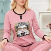 Bayan Uzun Kollu Pijama Takımı Model no 7616