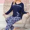 Bayan Uzun Kollu Pijama Takımı Model no 7612