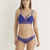 Saks Destekli Çapraz Dantelli Bralet Takım 5527