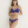 Saks Destekli Çapraz Dantelli Bralet Takım 5527