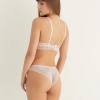 Pudra Destekli Çapraz Dantelli Bralet Takım 5527