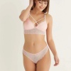 Pudra Destekli Çapraz Dantelli Bralet Takım 5527