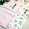 Kız Bebek Pembe  Hello Baby Yazlık Kolsuz Çıtçtıtlı Body Tulum 2 Adet
