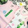 Kız Bebek Pembe  Hello Baby Yazlık Kolsuz Çıtçtıtlı Body Tulum 2 Adet