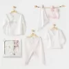 Andywawa Ac25550 Newborn Set Pınk Baloons 5li Hastane Çıkışı Ekru