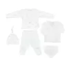 Andywawa Ac25560 Newborn Set Tinny Ships 5li Hastane Çıkışı Ekru