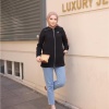 Destan Taş Detaylı Fermuarlı Sade Basic Ceket - 71139 - Siyah