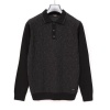 Erkek Polo Yaka Uzun Kol Slim Fit Triko - 189304 - Siyah