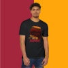 Victor 0Simhen Portreli Maske Baskılı Tişört / T-Shirt Gaıasaray- TYC12356E24CF32000 - Siyah