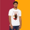 Kalkan Maske Baskılı Tişört / T-Shirt- osik0001 - Beyaz