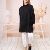 Sade Basic Ovesize Gömlek - 70001 - Siyah