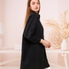 Sade Basic Ovesize Gömlek - 70001 - Siyah