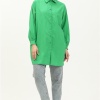 Sade Basic Ovesize Gömlek - 70001 - Benetton Yeşil
