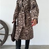 Leopar Astarlı Trençkot - (S-L) - P110001 - Leopar