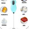 Mini Mixer Kahve Süt Köpürtücü Karıştırıcı Cappucino Mikser - Pratik Pilli Köpürtücü 1137 Bh