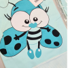 Mavi %100 Pamuk Bebek Battaniyesi Çift Kat İnterlok Penye 85x80 cm