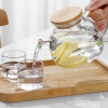 Bambu Kapaklı Borosilikat Cam Demlik 1000ml Royaleks-CM-2000