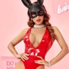 Kadın Babydoll Fantezi Harness Erotik Kıyafet 2049 Kırmızı - Royaleks