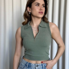 Kısa fermuarlı crop