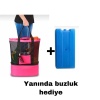 Termos Çanta - Piknik Çantası Plaj Çantası MEGA Boy / Buz Aküsü Hediyeli (4172)