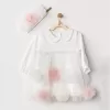 Dress Band Petit Love Elbise Takım Ekru