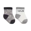 Love Dog Penye Soket Çorap 2li  Gri