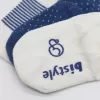 Puanlı Kaymaz Penye Soket Çorap 3lü Bs10108 İndigo