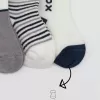 3lü Penye Soket Çorap Bs10109 Gri