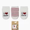 Mom Dad 3lü Penye Soket Çorap 10123 Ekru