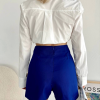Gabardin fermuarlı şort etek S24906