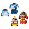 Nessiworld POLI MRT-674 Robocar Poli Mini Transforming Kasabanın Kurtarma Araçları 4lü Set